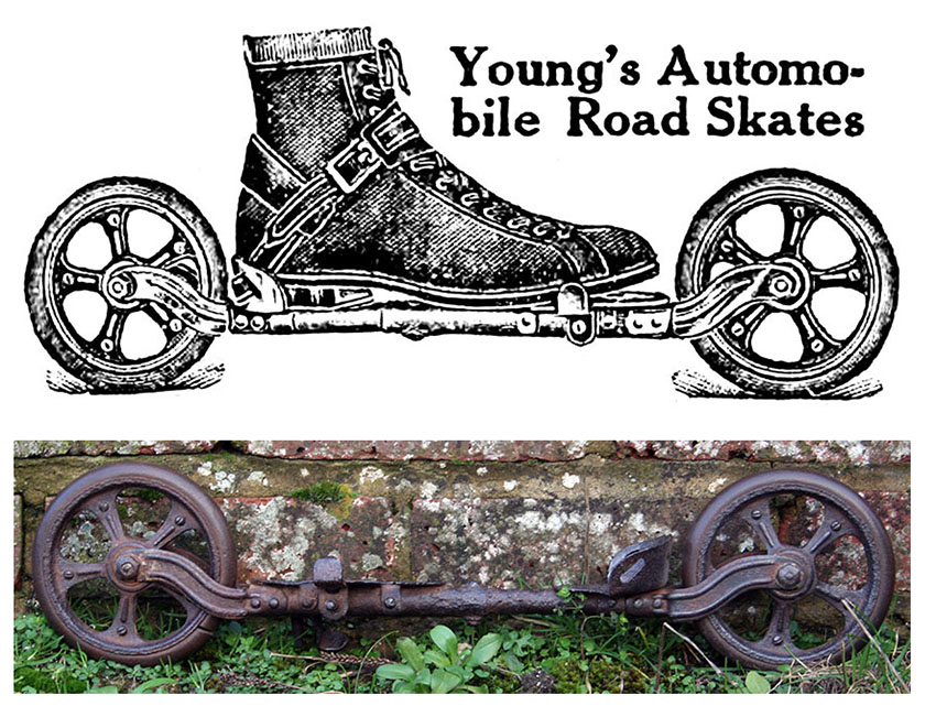 1911 Young's Autombile Road Skates
