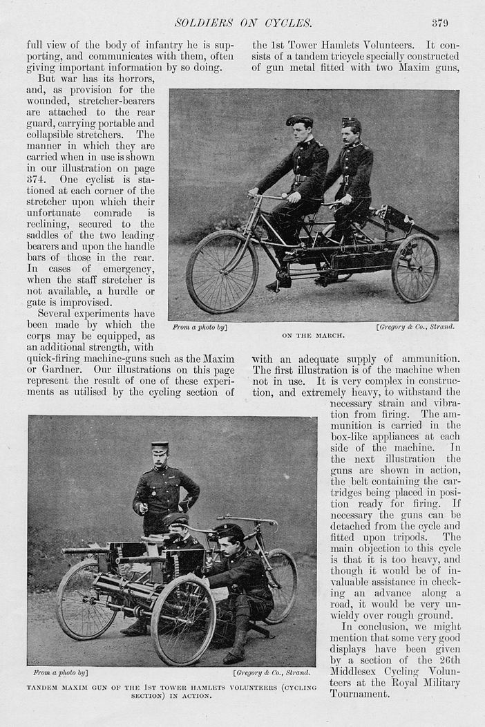 WW1 Maxim Tandem Tricycle 20