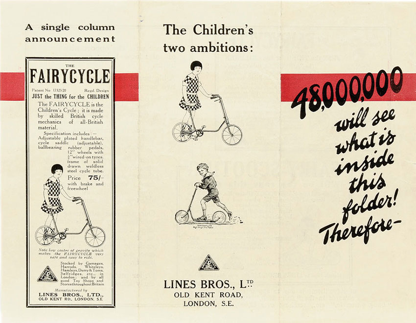 1922 Lines Bros Triangtois Tricycle 28