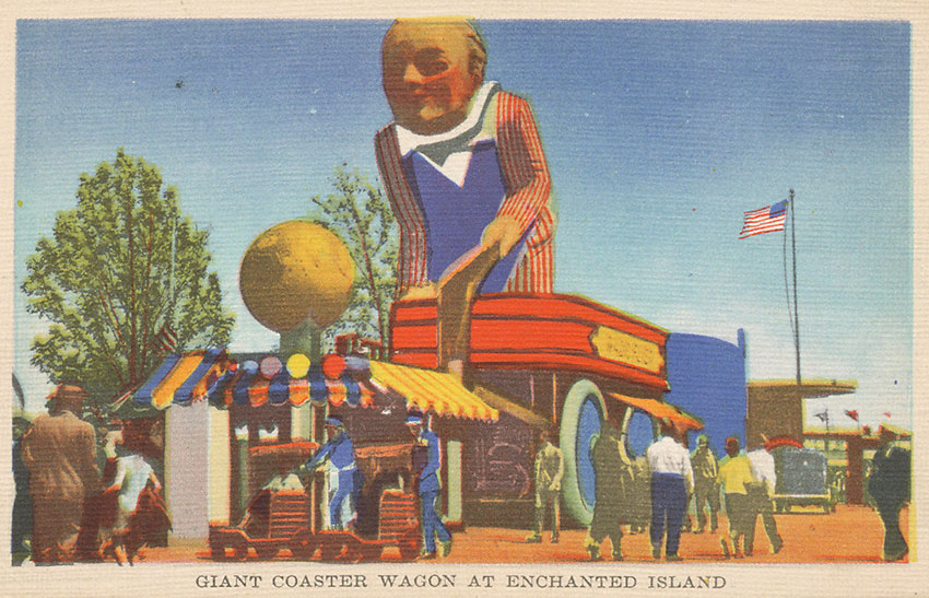 1933 & 1939 World's Fair 'Radio Flyer' Souvenir Coaster Wagons 1