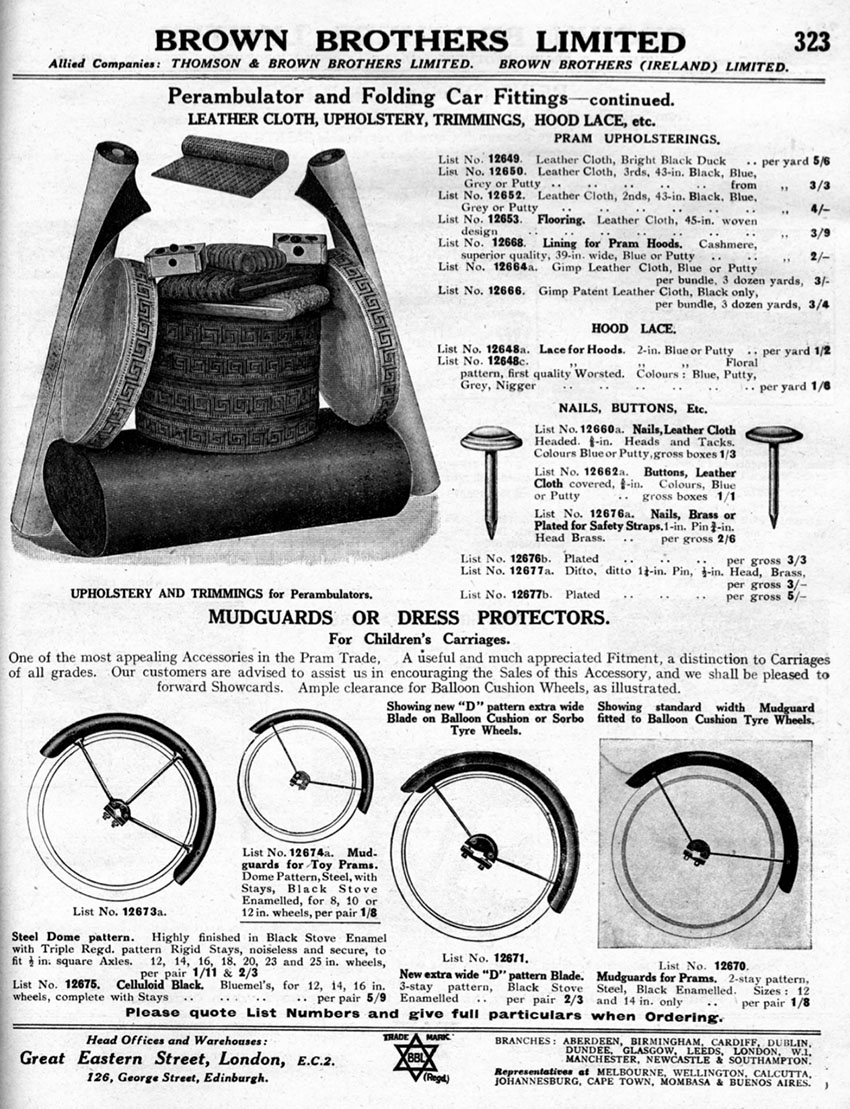 1926 D pattern mudguard copy