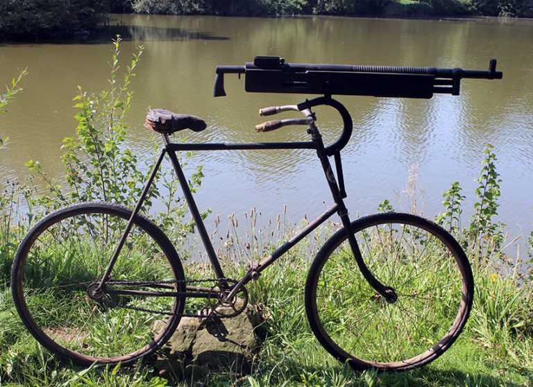 1896 Columbia Model 40 Military Model with Colt Machine Gun The