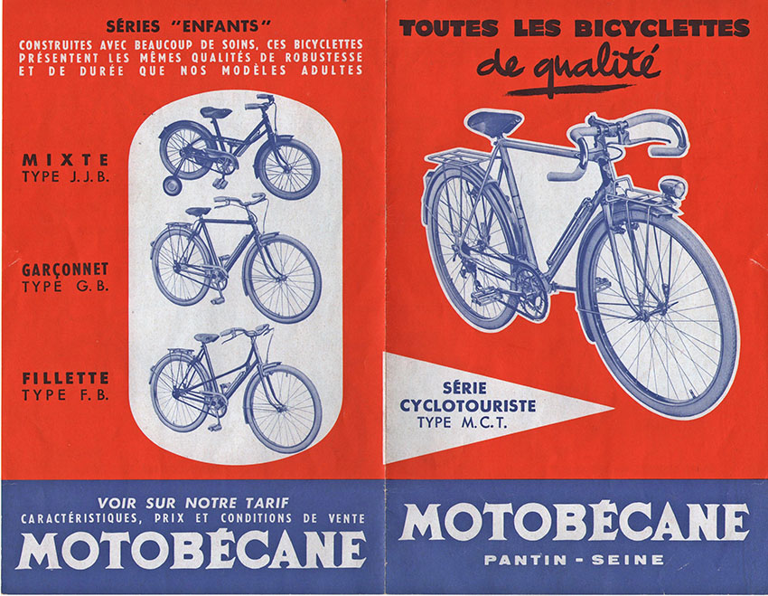 N°21768 / MOTOBECANE MOTOCONFORT 175 cc dépliant affiche technique