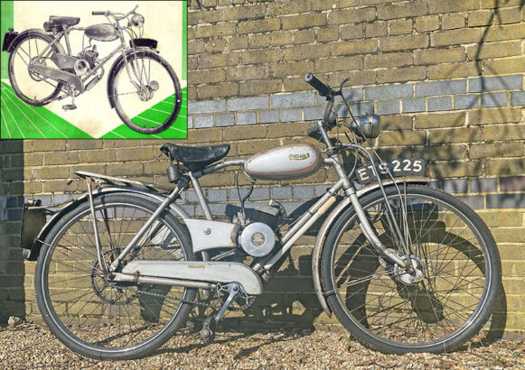 1955 PHILLIPS MOTORISED BICYCLE 0