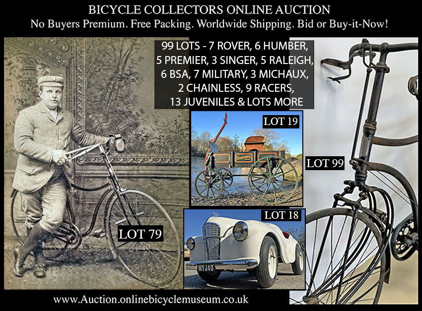 Ancien vélo selle cuir 1900/1910 altes fahrrad old bike Leat 44,99